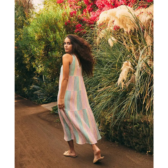 Marine Layer Dresses & Skirts - Marine Layer Women's Corinne Maxi Dress Rainbow Stripe Size Small